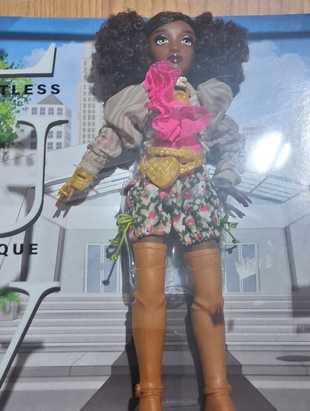 Londynn Fashion Doll in Floral Print Outfit with Pink Accents